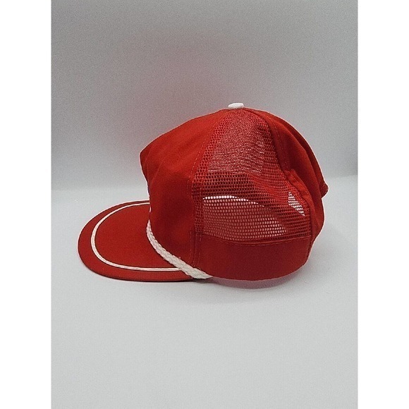 Vintage Union Pacific Trucker Hat Red/White Rope Embroidered USA - Picture 2 of 7